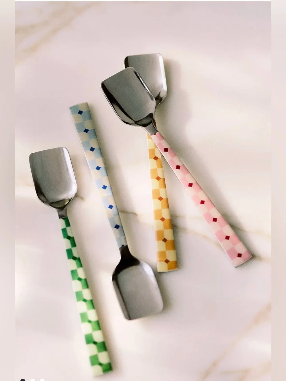 Caté Violette Stainless Steel Spoons, Set of 4